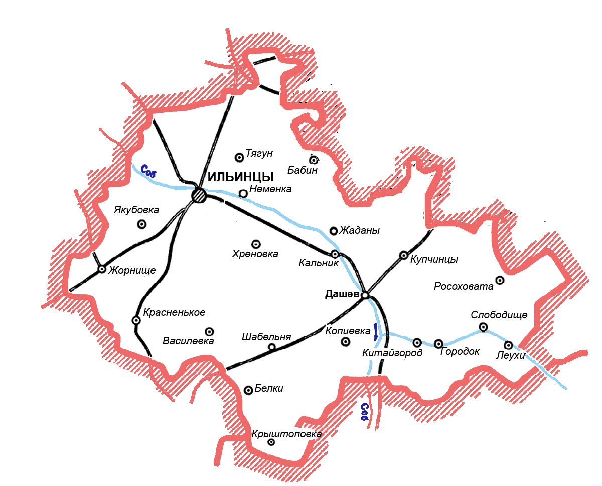 Карта Литинского Района