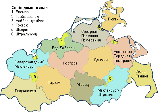 Карта Мекленбурга