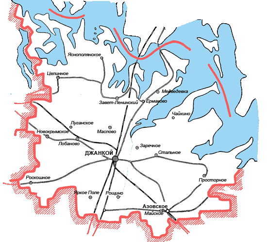 Карта Джанкойского района