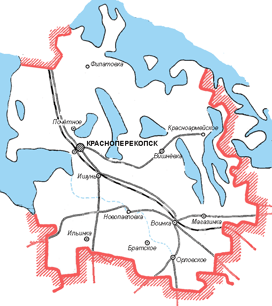 Карта Красноперекопского района