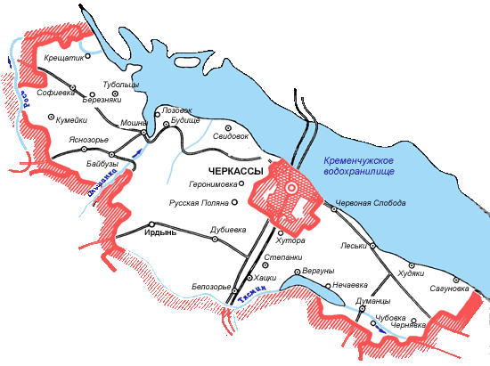 Карта Черкасского района