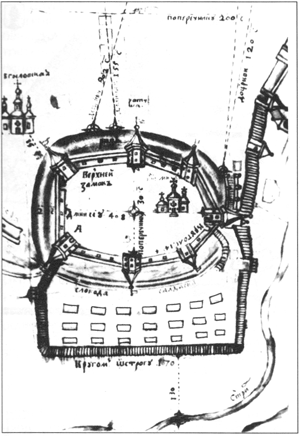 план Черниговского замка