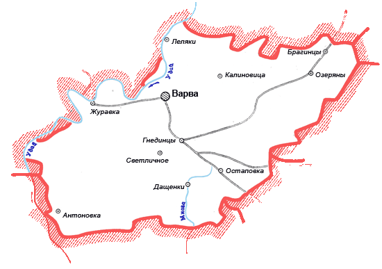 Карта Варвинского района