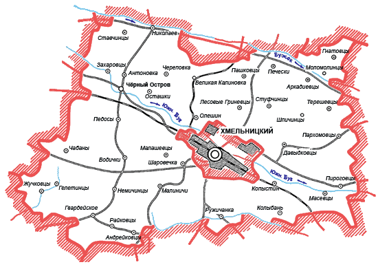 Карта Хмельницкого района