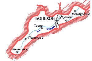 Карта Болеховского городского совета
