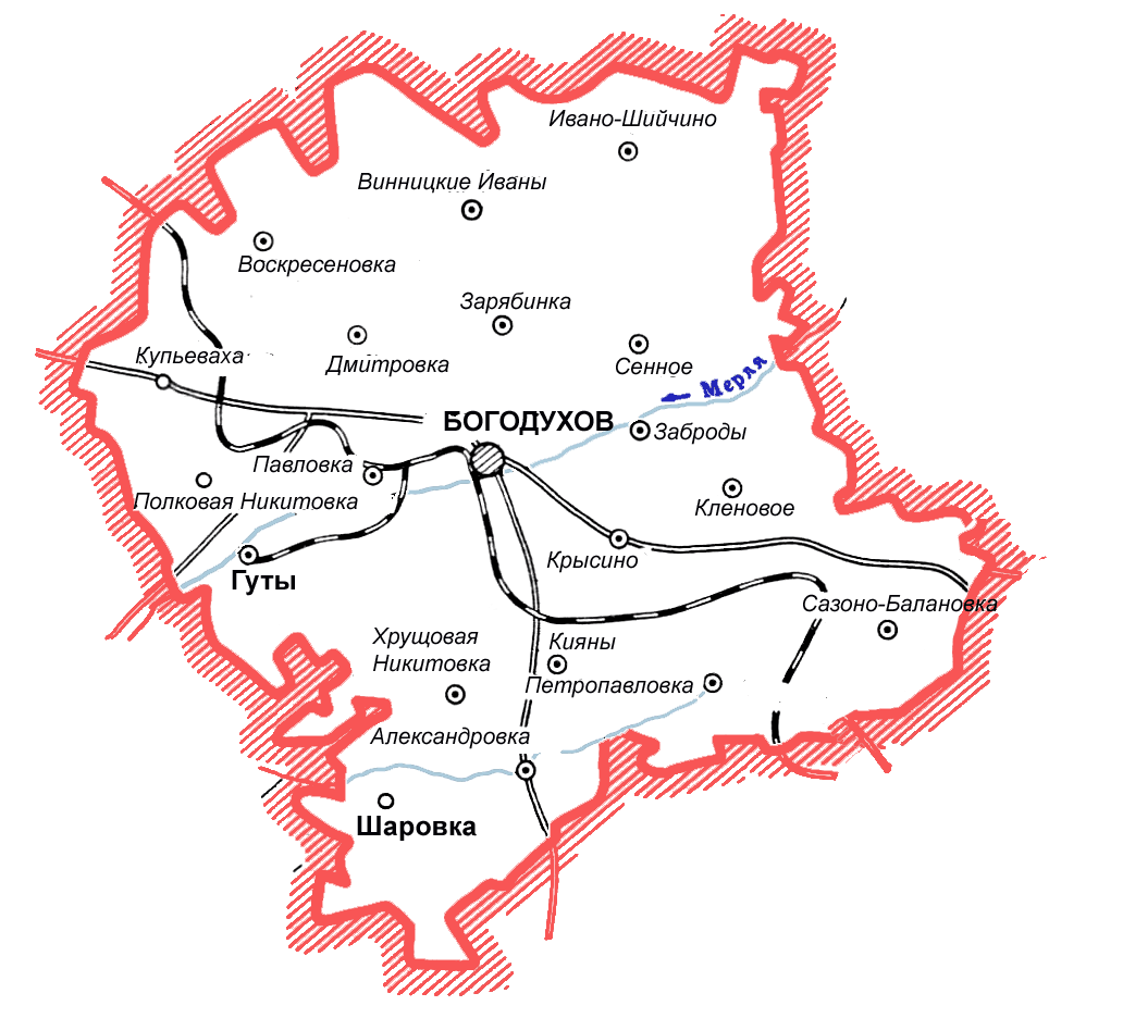 Карта хвойнинского района