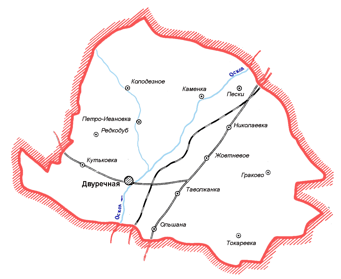 Карта хвойнинского района