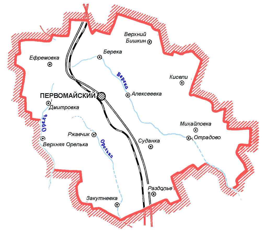 Карту поселка первомайский
