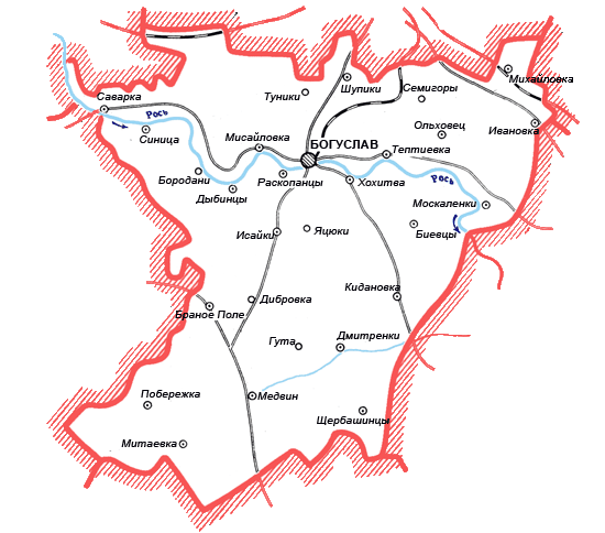 Карта Бориспольского района