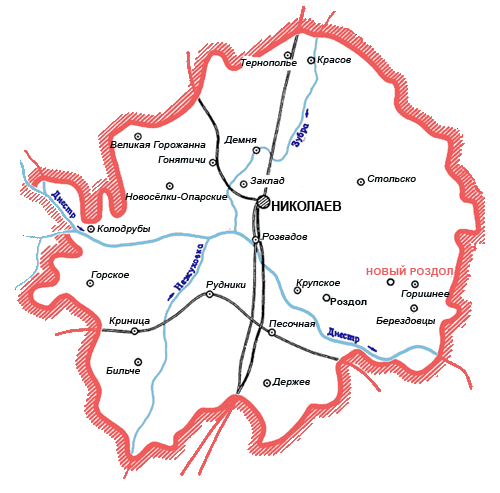 Карта Николаевского района