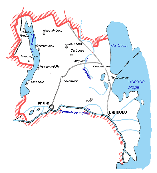 Карта Килийского района