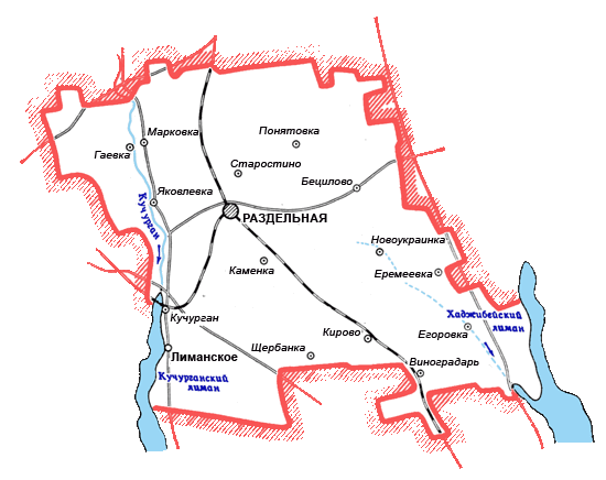 Карта Котовского района