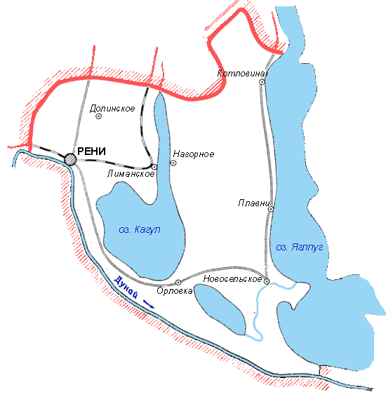 Карта Ренийского района