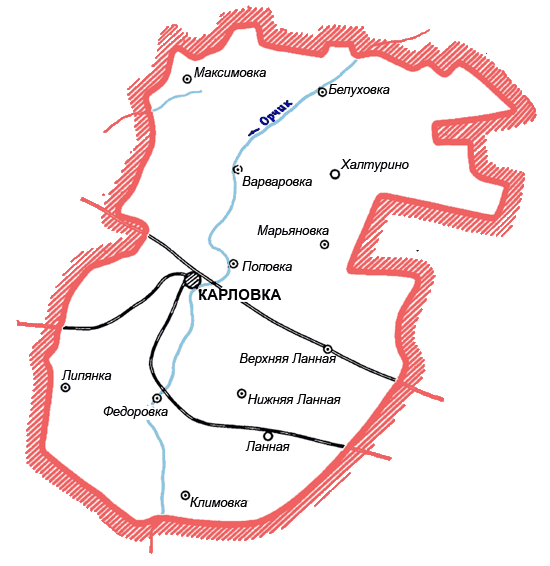 Карта Карловского района