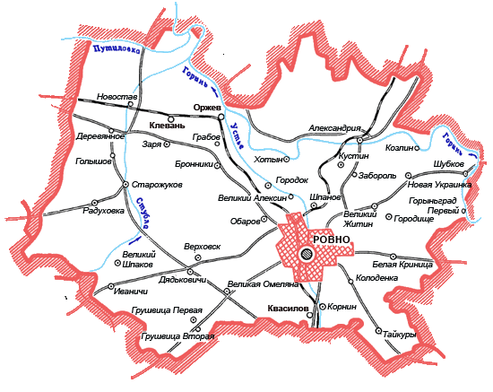 Карта Ровенского района