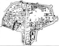 План Глуховской крепости в 1750 г. Обер-квартирмейстера Магнуса фон Ренне